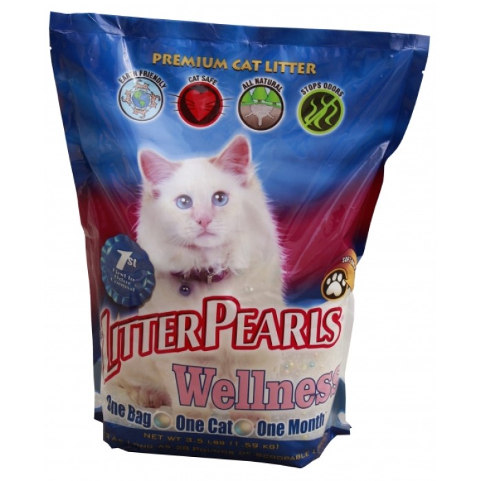 Litter Pearls ВЕЛЛНЕС (Wellness) кварцовий наповнювач для туалетів котів, 3.4 л., 1.59 кг.