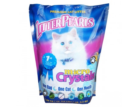 Litter Pearls Микро Кристаллс (MC) кварцевый наполнитель для туалетов котов , 1.59 кг.