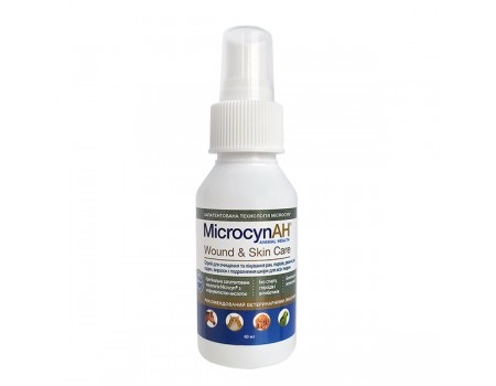 Microcyn Микроцин WOUND&SKIN CARE LIQUID спрей для обработки ран и ухода за кожей всех видов животных, спрей-жидкость , 0.06 л.