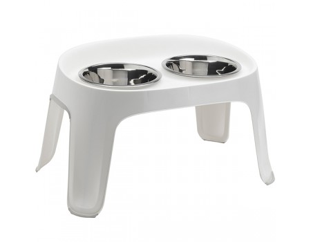 Moderna Skybar МОДЕРНА СКАЙБАР столик с мисками для собак, 29х48х20 см, белая
