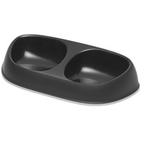 Moderna Sensibowl МОДЕРНА СЕНСИБОУЛ подвійна миска для котів, чорна, 2х200 мл