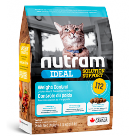 I12 Nutram Ideal Solution Support® Weight Control Cat Food Для взрослых котов, склонных к ожирению Рецепт с курицей и овсянкой 1,13 кг