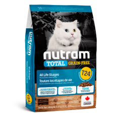 T24 NUTRAM TOTAL GF Salmon & Trout Cat, холистик без зерновой корм для кота, лосось/форель,  5.4кг