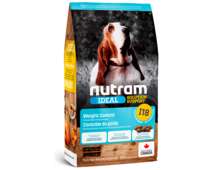 I18 NUTRAM Ideal Solution Support Weight Control Рецепт з куркою, шліфованою ячменем та горошком Для дорослих собак схильних до ожиріння 2 кг