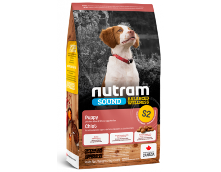 S2 NUTRAM Sound Balanced Wellness Puppy Рецепт с курицей и цельными яйцами Для щенков 2 кг