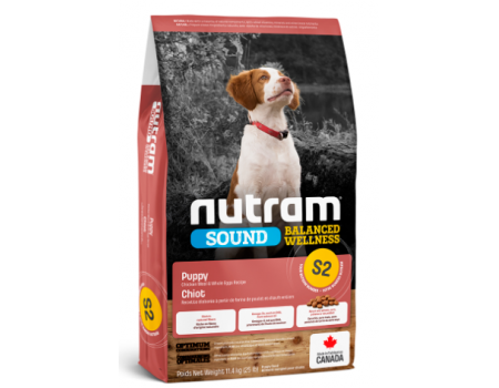S2 NUTRAM Sound Balanced Wellness Puppy Рецепт с курицей и цельными яйцами Для щенков 11.4 кг