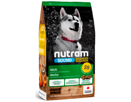 S9 Nutram Sound Balanced Wellness® Natural Lamb Adult Dog Рецепт с ягненком и шлифованым ячменем Для взрослых собак 2 кг