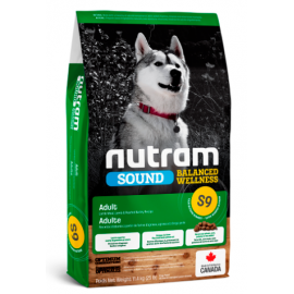 S9 Nutram Sound Balanced Wellness® Natural Lamb Adult Dog Рецепт з ягн..