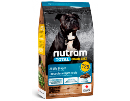 T25 NUTRAM Total GF Salmon & Trout Dog, холистик корм для собак БЕЗ ЗЛАКОВЫЙ, лосось/форель 2 кг