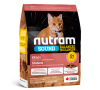 S1 NUTRAM Sound Balanced Wellness Kitten Food Рецепт с курицей и лосос..