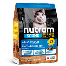 S5 NUTRAM Sound Balanced Wellness Adult/Urinary Cat Рецепт з куркою та..