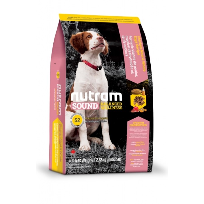 S2 NUTRAM Sound Balanced Wellness Puppy Рецепт з куркою та цільними яйцями Для цуценят 0,34 кг