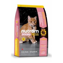 S1 NUTRAM Sound Balanced Wellness Kitten Рецепт з куркою та лососем Дл..