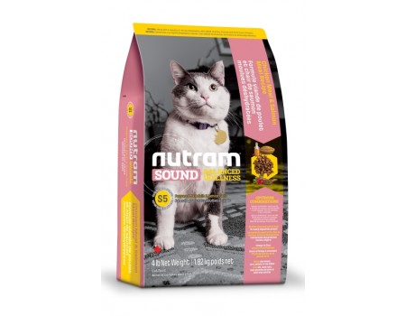 S5 NUTRAM Sound Balanced Wellness Adult/Urinary Cat Рецепт з куркою та лососем Для дорослих котів 0,34 кг
