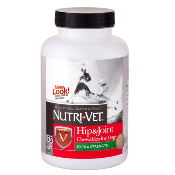 Nutri-Vet Hip&Joint Extra НУТРИ-ВЕТ СВЯЗКИ И СУСТАВЫ ЭКСТРА, 2 уровень, хондроитин и глюкозамин для собак, с МСМ,, 120 табл.