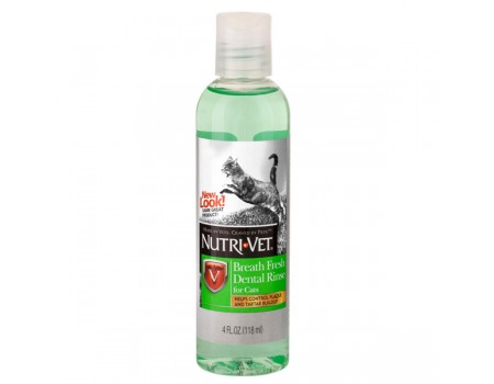 Nutri-Vet Breath Fresh НУТРИ-ВЕТ СВЕЖЕЕ ДЫХАНИЕ жидкость для кошек от зубного налета и запаха из пасти, концентрат, 118 мл.