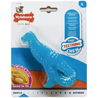 Nylabone Puppy Chew Dinosaur НИЛАБОН ДИНОЗАВР жевательная игрушка для щенков, вкус курицы,  S, до 11 кг, 12х5,5х2.5 см