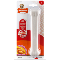 Nylabone Extreme Chew Bone НИЛАБОН БОУН жевательная игрушка кость для собак, вкус курицы, L, до 23 кг, 19.7х4.4х2.5 см