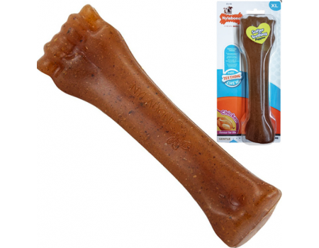 Nylabone Puppy Chew Bone НИЛАБОН БОУН кость жевательная игрушка для щенков, вкус курицы,  XL, до 23 кг, 19.5х6х3 см