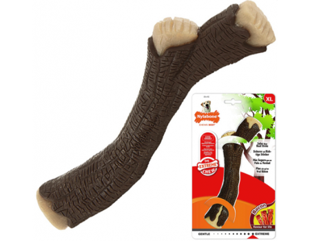 Nylabone Extreme Chew Wooden Stick НІЛАБОН Гілка жувальна іграшка для собак, смак бекону, XL, до 23 кг
