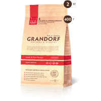 Grandorf Lamb and Brown Rice Rice ADULT INDOOR Грандорф Сухой корм для взрослых кошек с ягненком и рисом, 0,4 кг