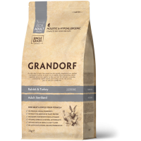 Grandorf Rabbit and Turkey ADULT STERILIZED - Грандорф Сухой корм Кролик для стерилизованних котов,  0,4 кг