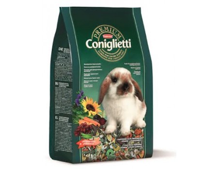 Padovan Комплексный основной корм для декоративных кроликов на всех стадиях жизни Premium coniglietti 2kg