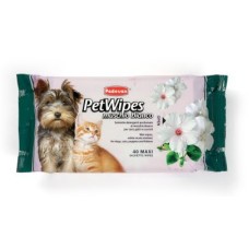 Padovan Очищающие влажные салфетки с ароматом белого мускуса для собак кошек Pet Wipes Muschio Bianco