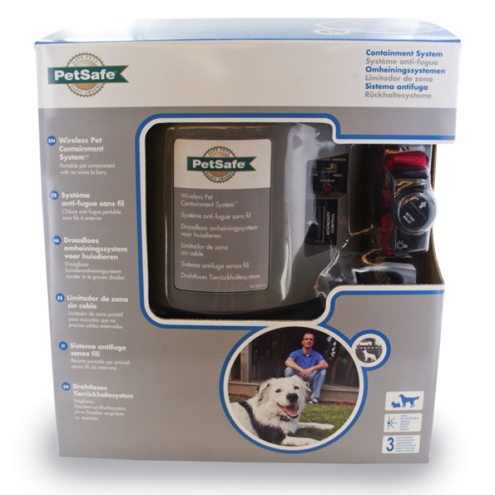 PetSafe Wireless Containment System ПЕТСЕЙФ БЕЗПРОВІДНИЙ ЕЛЕКТРОННИЙ ЗАБІР для собак вагою від 3,6 кг, від 1,5м до 27,5м, 5 рівнів впливу