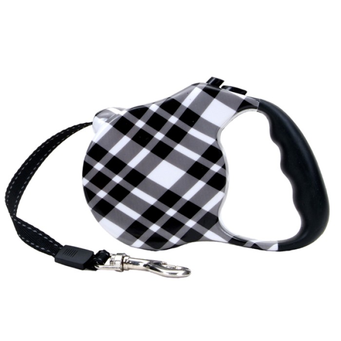 Fashion Walker рулетка-повідець для собак, сіра, 5 м.