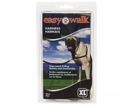 Premier ЛЕГКАЯ ПРОГУЛКА (Easy Walk) антирывок шлея для собак , экстра-большой, черный. XL