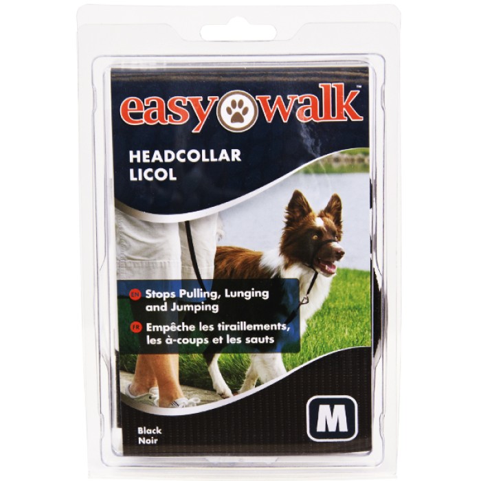 Premier ЛЕГКАЯ ПРОГУЛКА (Easy Walk) тренировочный ошейник для собак , средний , черный.