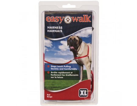 Premier ЛЕГКАЯ ПРОГУЛКА (Easy Walk) антирывок шлея для собак , экстра-большой, красный. XL