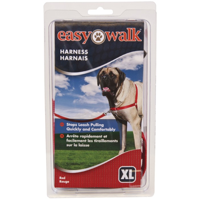 Premier ЛЕГКАЯ ПРОГУЛКА (Easy Walk) антирывок шлея для собак , экстра-большой, красный. XL