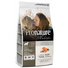 Pronature Holistic (Пронатюр Холистик) з індичкою та журавлиною сухий холістик корм для собак усіх порід , 13.6 кг.