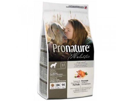Pronature Holistic (Пронатюр Холистик) с индейкой и клюквой сухой холистик корм для собак всех пород , 13.6 кг.