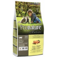 Pronature Holistic Kitten Chicken&Sweet Potato ПРОНАТЮР ХОЛІСТИК З КУРИЦЮ І БАТАТОМ сухий корм для кошенят всіх порід 5.44 кг.