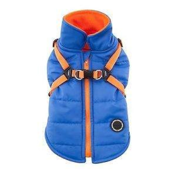 Puppia Mountaineer ПАППІ МАУНТЕЙНІР жилет для собак, зі шлейкою, королівський синій, L.