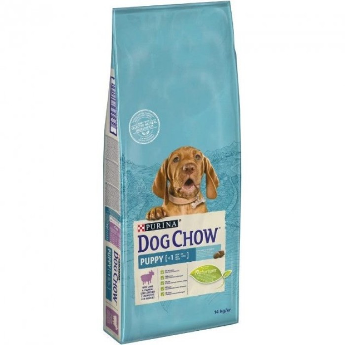 Dog Chow Puppy для щенков с ягненком 14 кг*