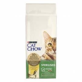 Cat Chow Sterilized для стерилизованных кошек 15 кг с курицей..