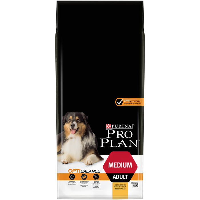 PRO PLAN  OPTIBALANCE  для взрослых собак средних пород 14 кг*