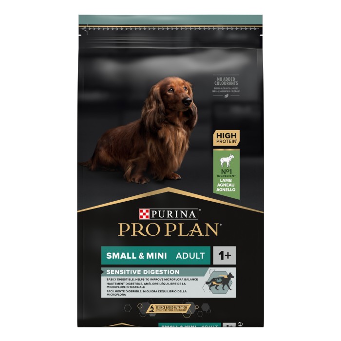 Pro Plan Small & Mini Sensitive Digestion для собак мелких и карликовых пород с чувствительной системой пищеварения, с ягненком, 7 кг
