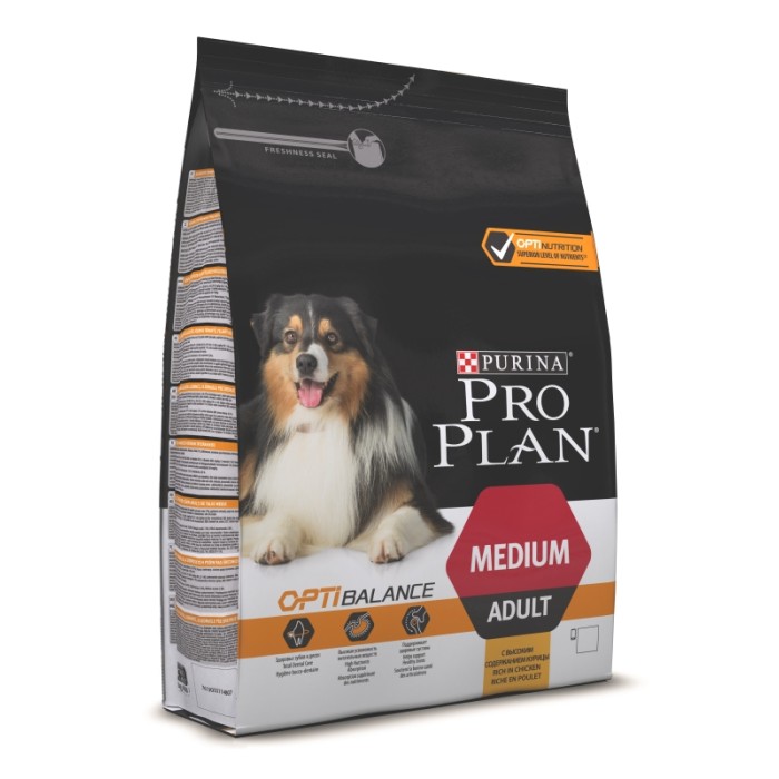 PRO PLAN  OPTIBALANCE  для взрослых собак средних пород 14 кг*