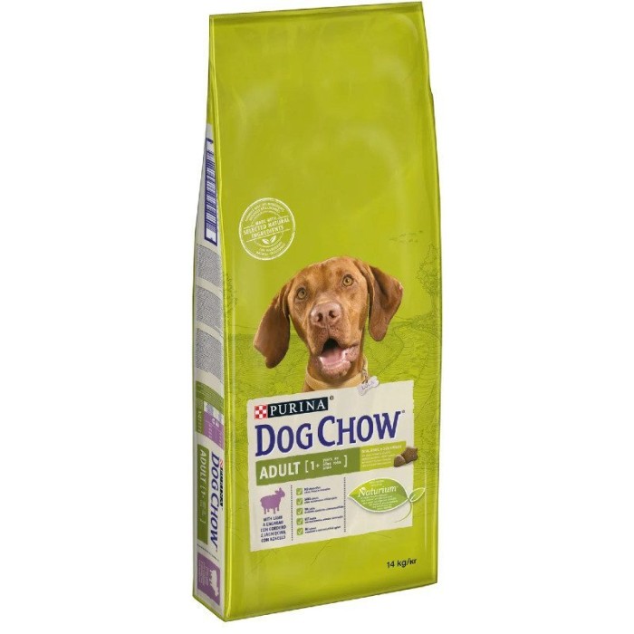 Dog Chow Adult для дорослих собак з ягнятком 14 кг