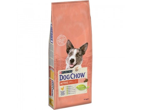 Dog Chow Adult Active для дорослих активних собак із куркою 14 кг