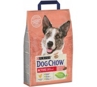 Dog Chow Adult Active для взрослых активных собак с курицей 2,5 кг..