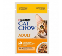 Влажный корм для кошек Cat Chow Adult, с курицей и кабачками в желе, П..