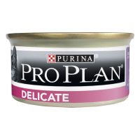 Влажный корм PRO PLAN Delicate для взрослых кошек с чувствительным пищеварением мусс с индейкой 85 г