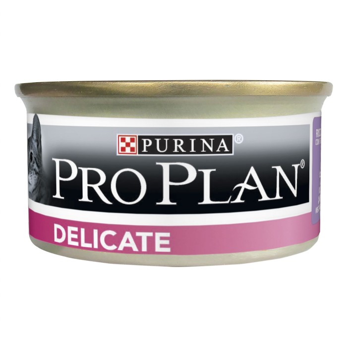Вологий корм PRO PLAN Delicate для дорослих котів з чутливим травленням мус з індичкою 85 г