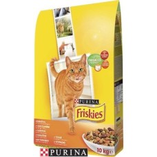Friskies сухий корм для кішок зі смаком курки та овочів 10 кг